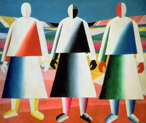Raparigas num campo, 1928-32